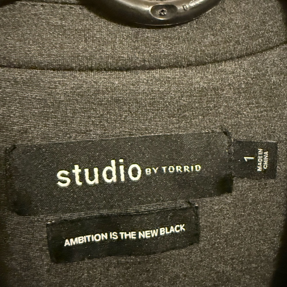 Torrid Women's Charcoal Blazer - Picture 2 of 2